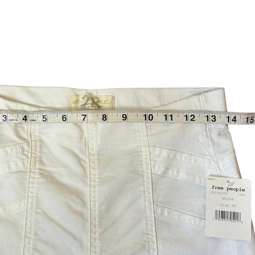 Free People Feel Alright High Rise White Skinny Jeans - Picture 12 of 14